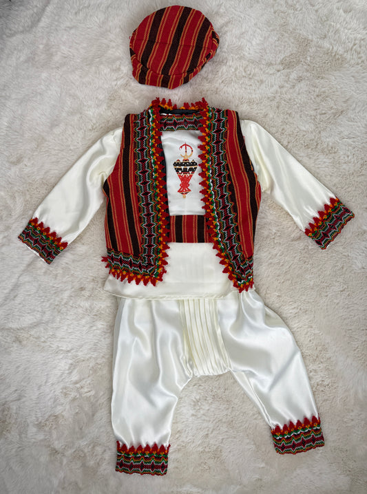 Tenue traditionnelle kabyle Thara - Idéale pour cérémonie de circoncision
