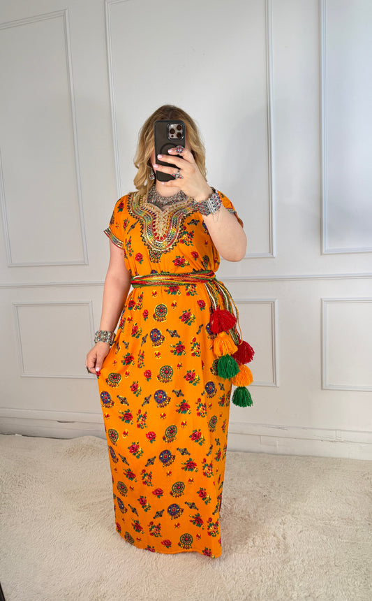 Robe de maison kabyle — Modèle Samira Yelli