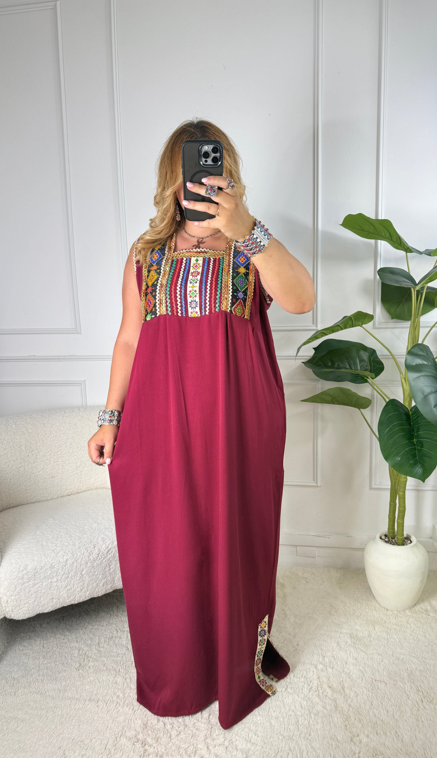 Robe de maison kabyle — Modèle Yelli
