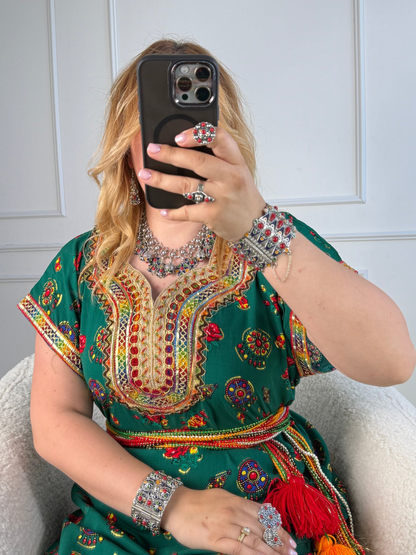 Robe de maison kabyle — Modèle Samira Yelli