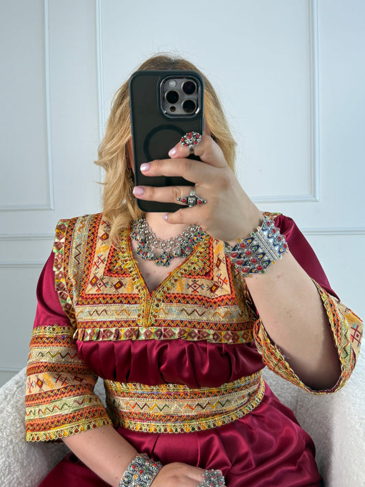 Robe de soirée kabyle — Modèle Melya Yelli