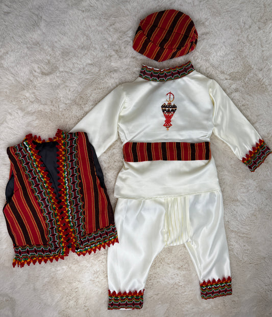 Tenue traditionnelle kabyle Thara - Idéale pour cérémonie de circoncision