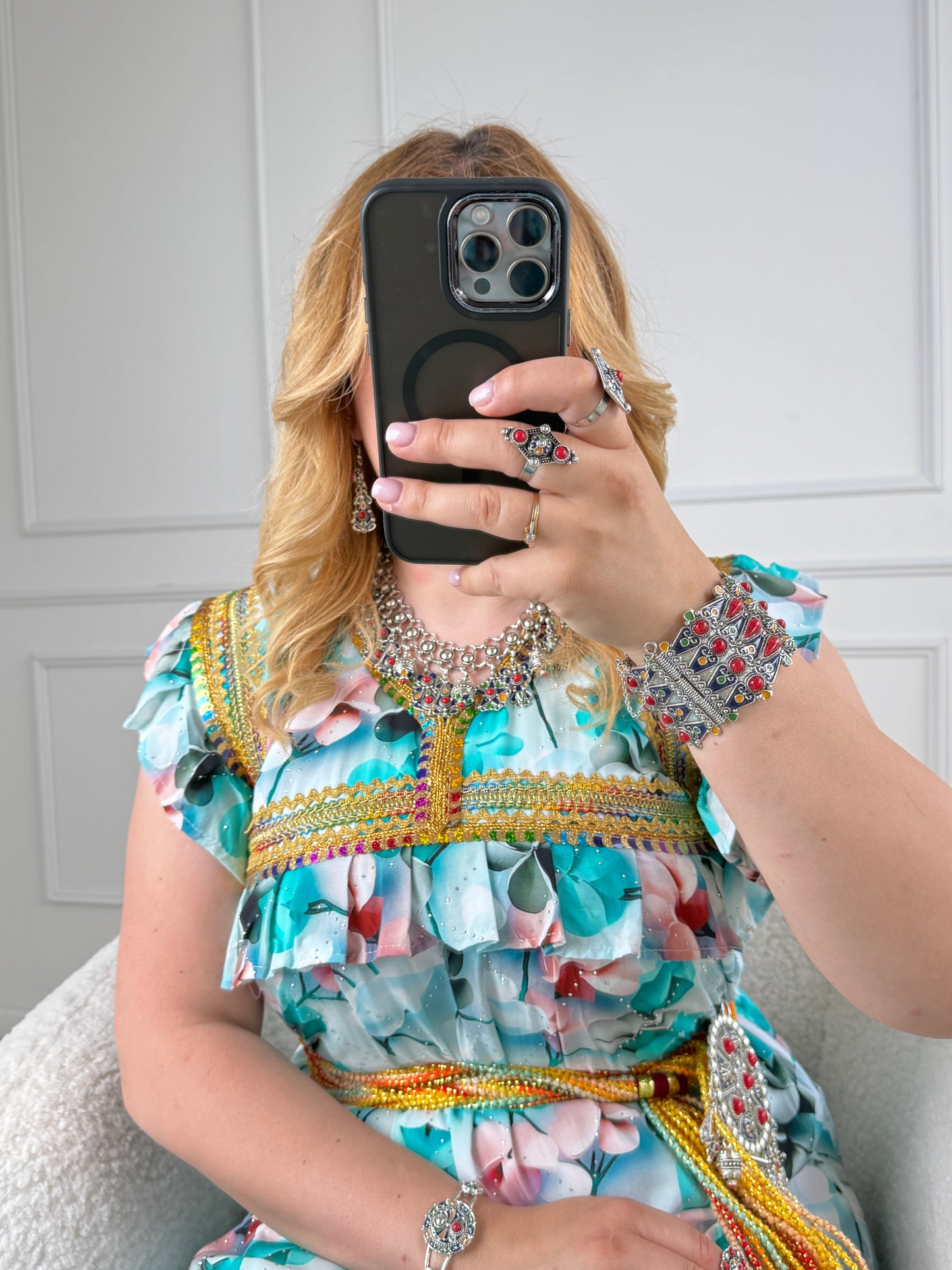 Robe de maison kabyle — Modèle Sania Yelli