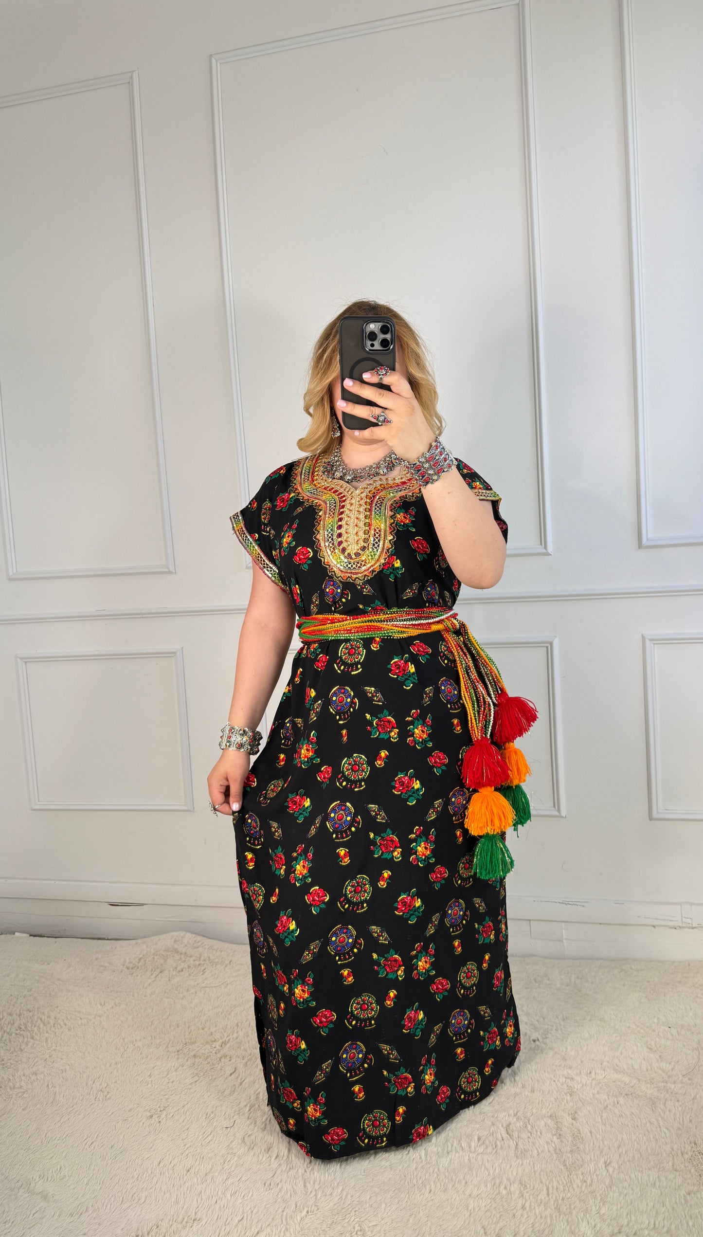 Robe de maison kabyle — Modèle Samira Yelli