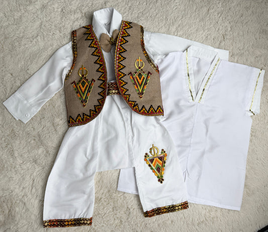 Tenue traditionnelle kabyle Thara - Idéale pour cérémonie de circoncision Robes Kabyles