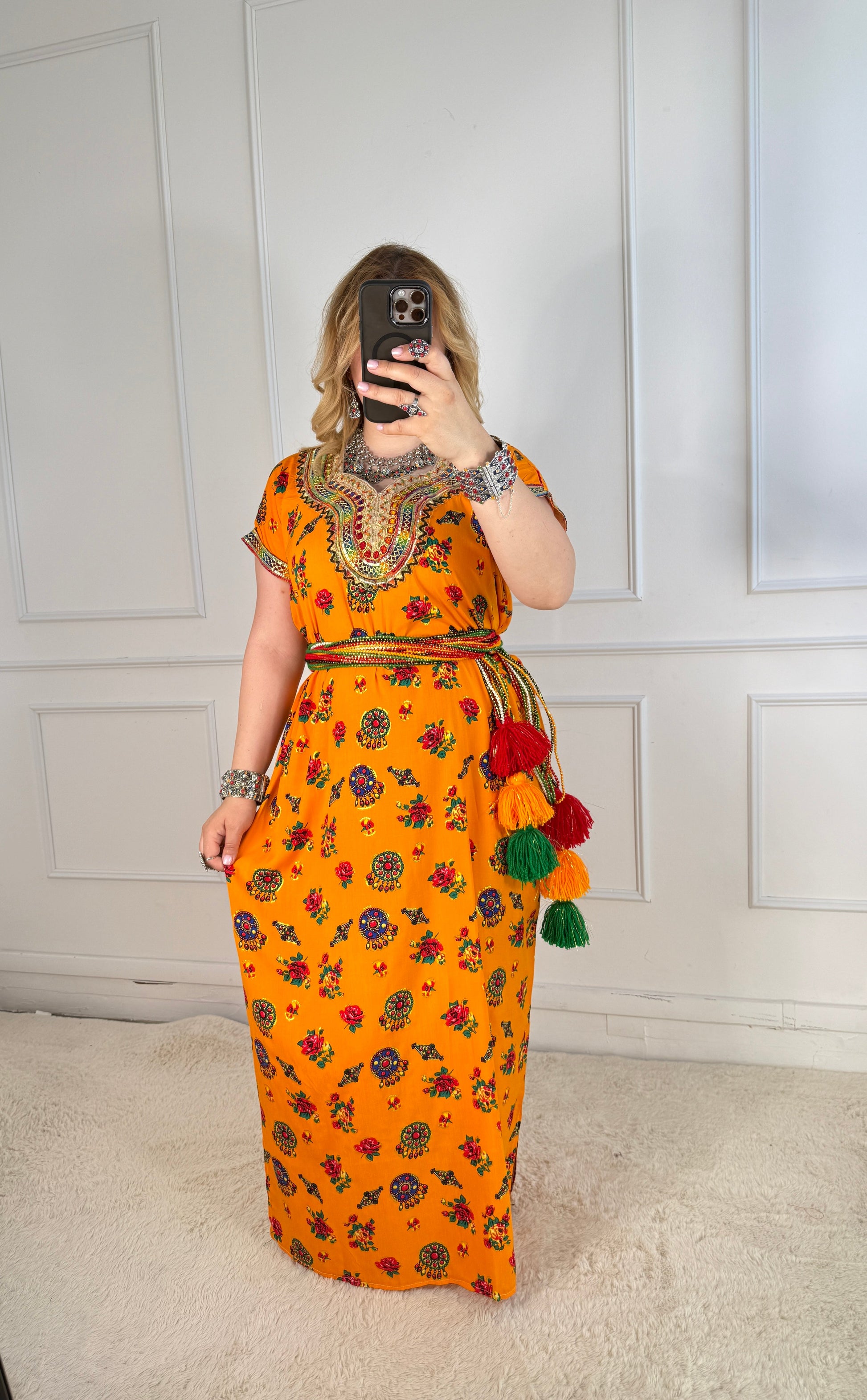 Robe de maison kabyle — Modèle Samira Yelli