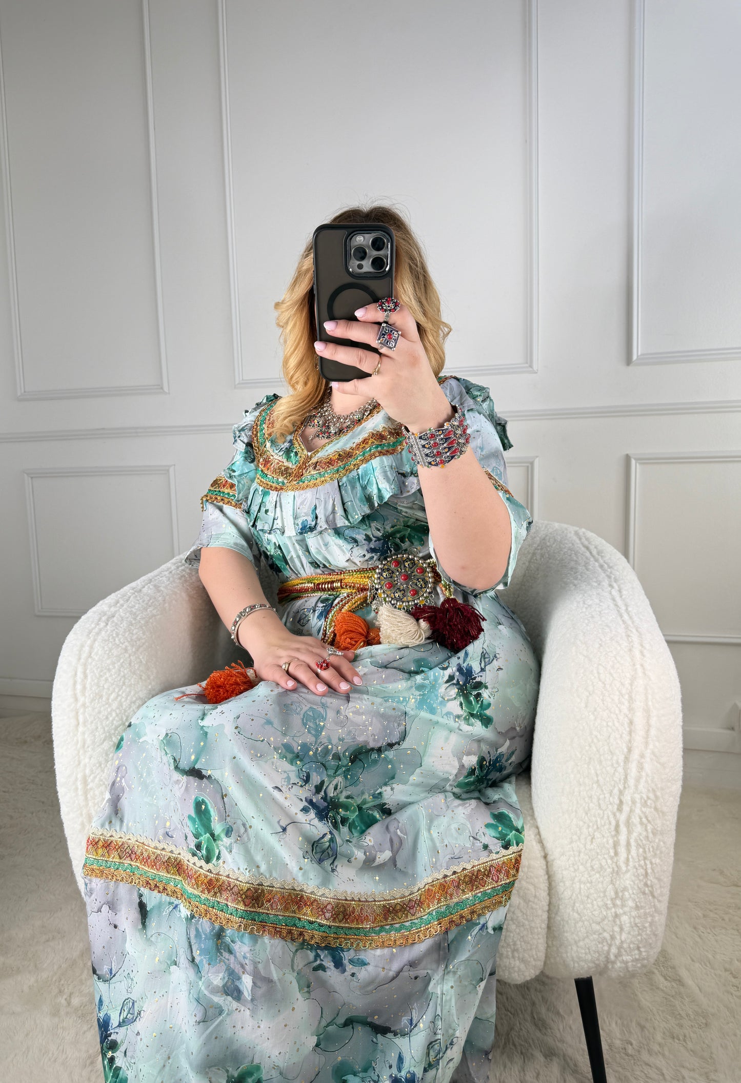 Robe de maison kabyle — Modèle Lilia