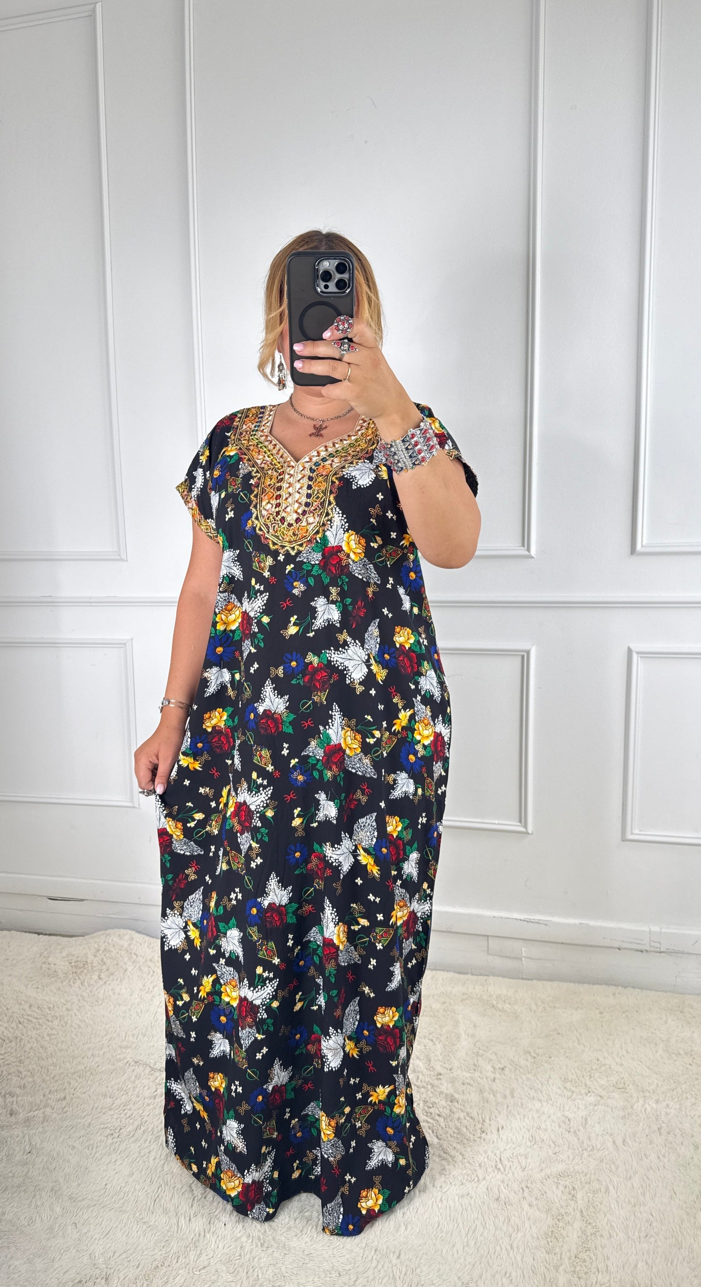 Robe de maison kabyle — Modèle Samira Yelli