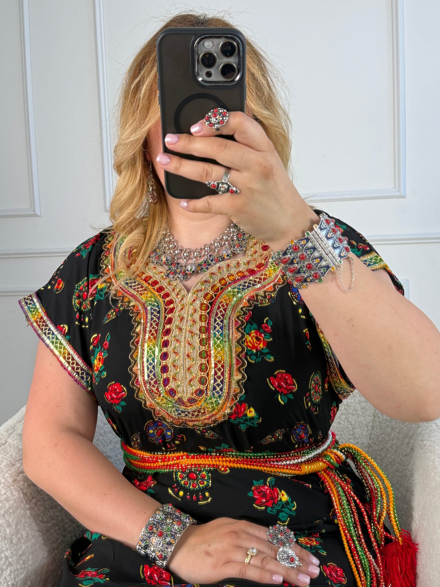 Robe de maison kabyle — Modèle Samira Yelli