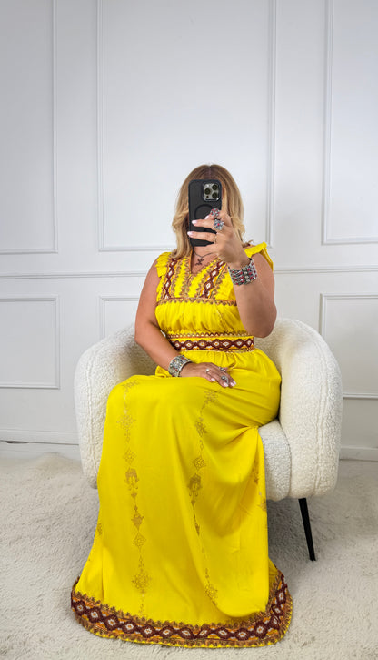 Robe d’hôtesse kabyle — Modèle Sonia Yelli