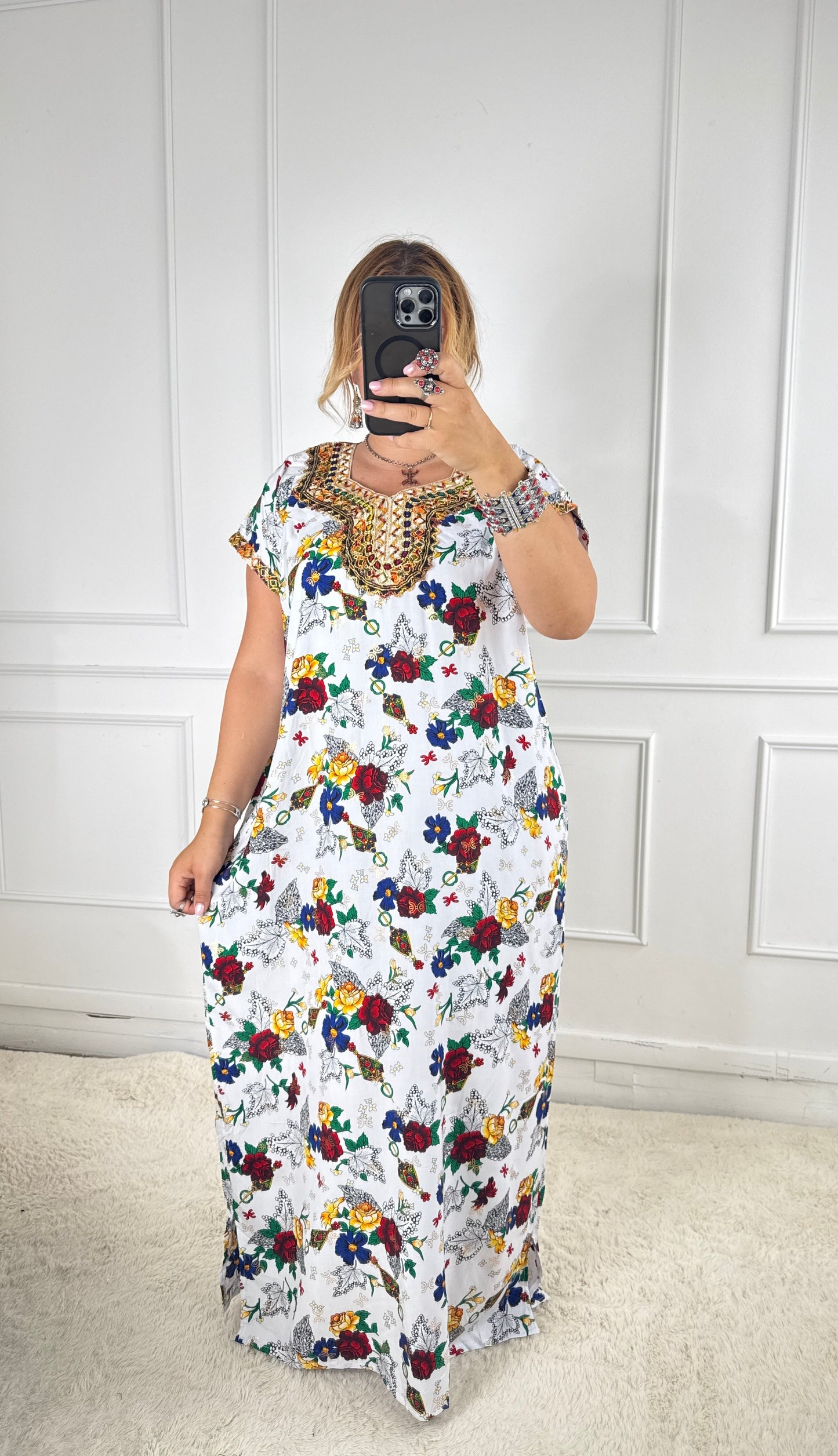 Robe de maison kabyle — Modèle Samira Yelli