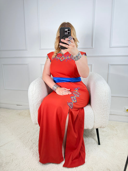 Robe de soirée kabyle — Modèle Yasmina Yelli