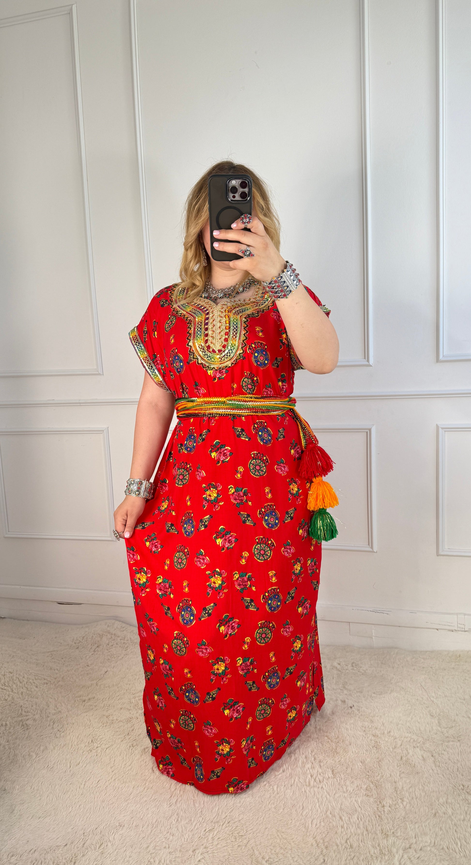Robe de maison kabyle — Modèle Samira Yelli