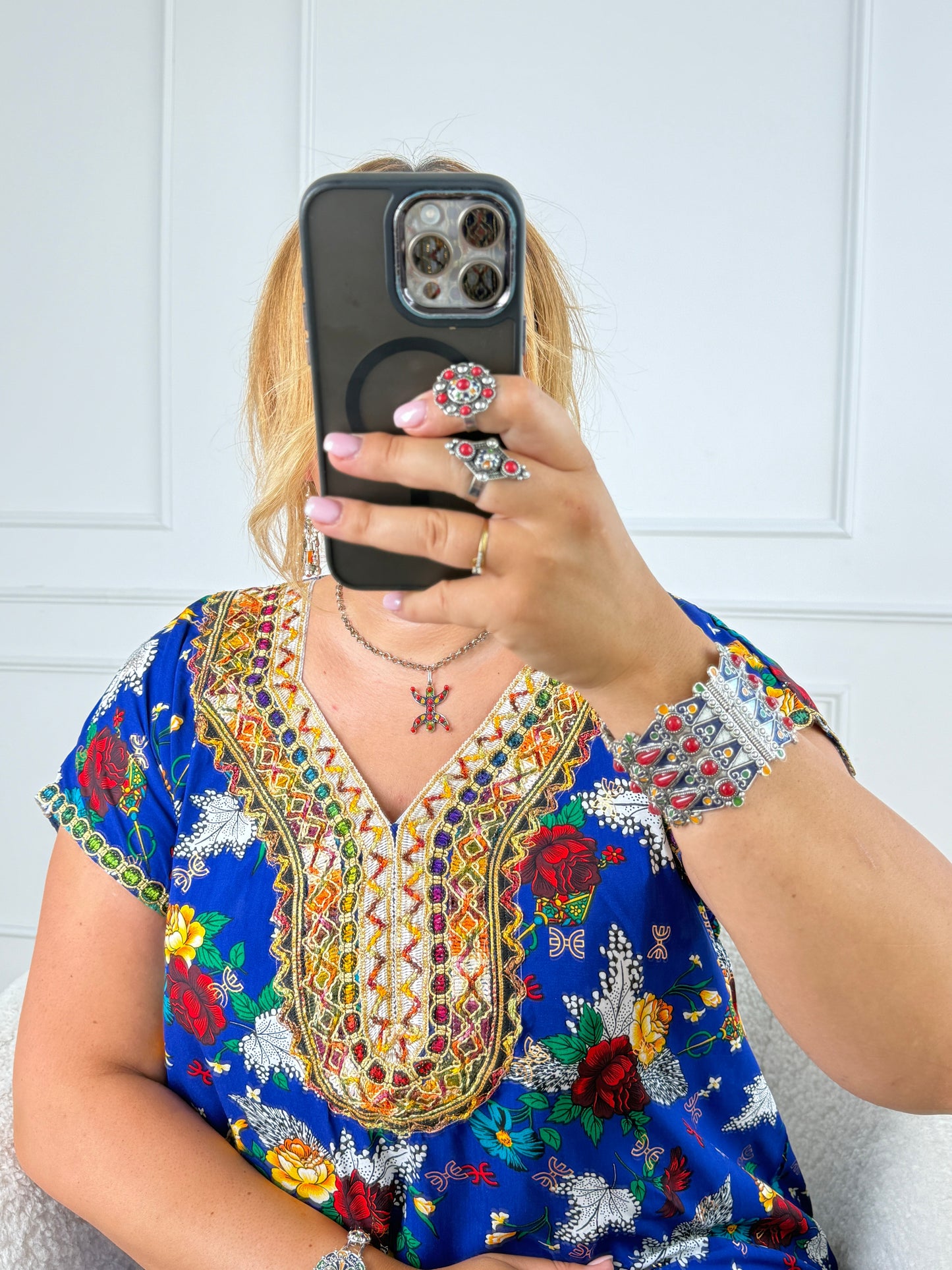 Robe de maison kabyle — Modèle Samira Yelli