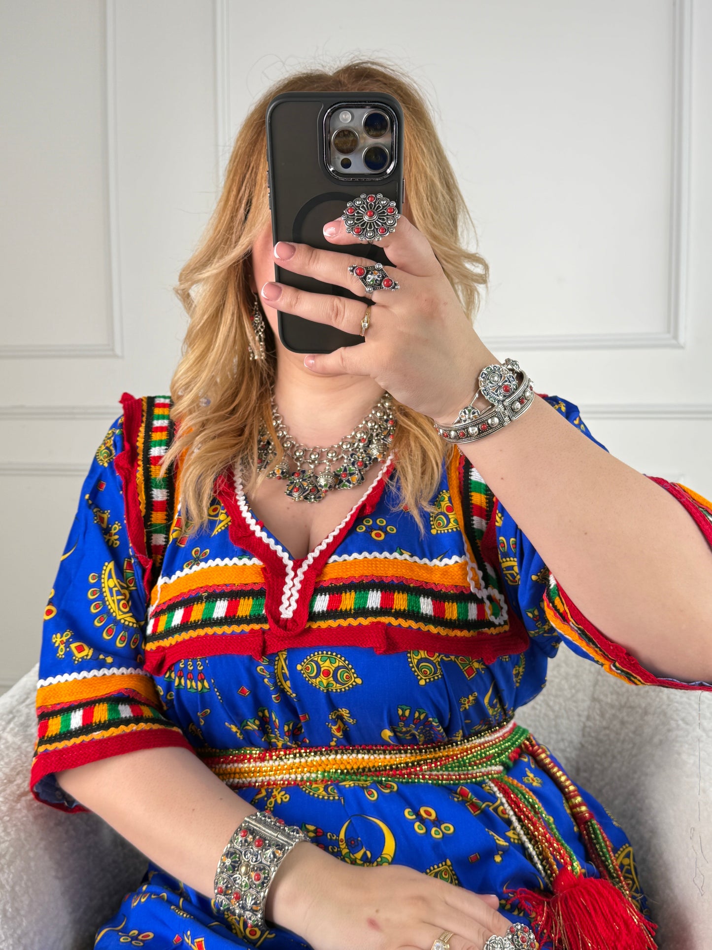 Robe de maison kabyle — Modèle Kenza Yelli