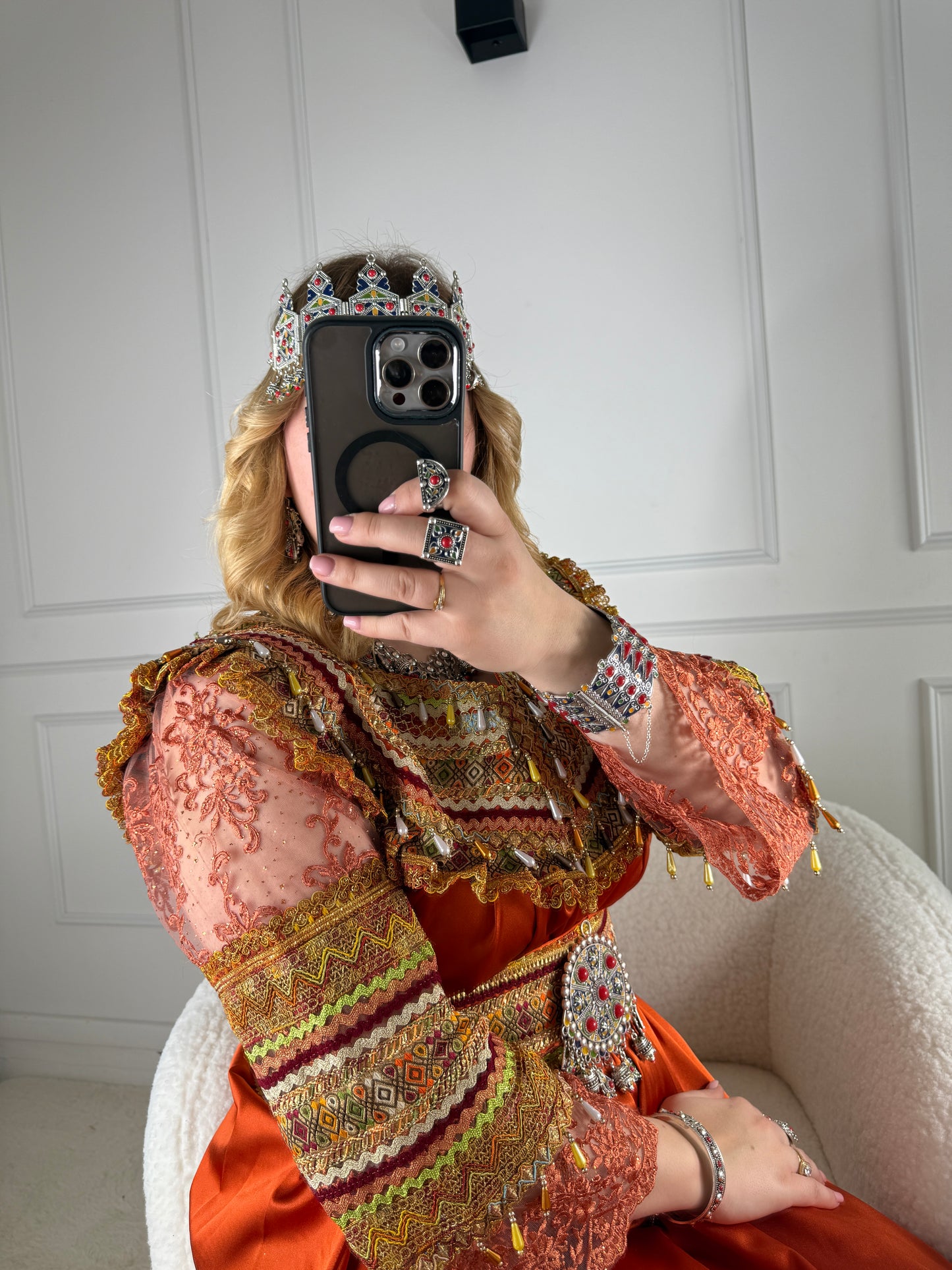 Robe de soirée kabyle — Modèle Lamia