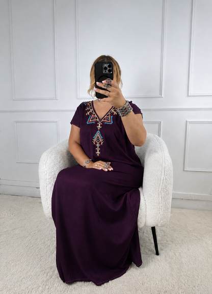 Robe de maison kabyle — Modèle Alya Yelli