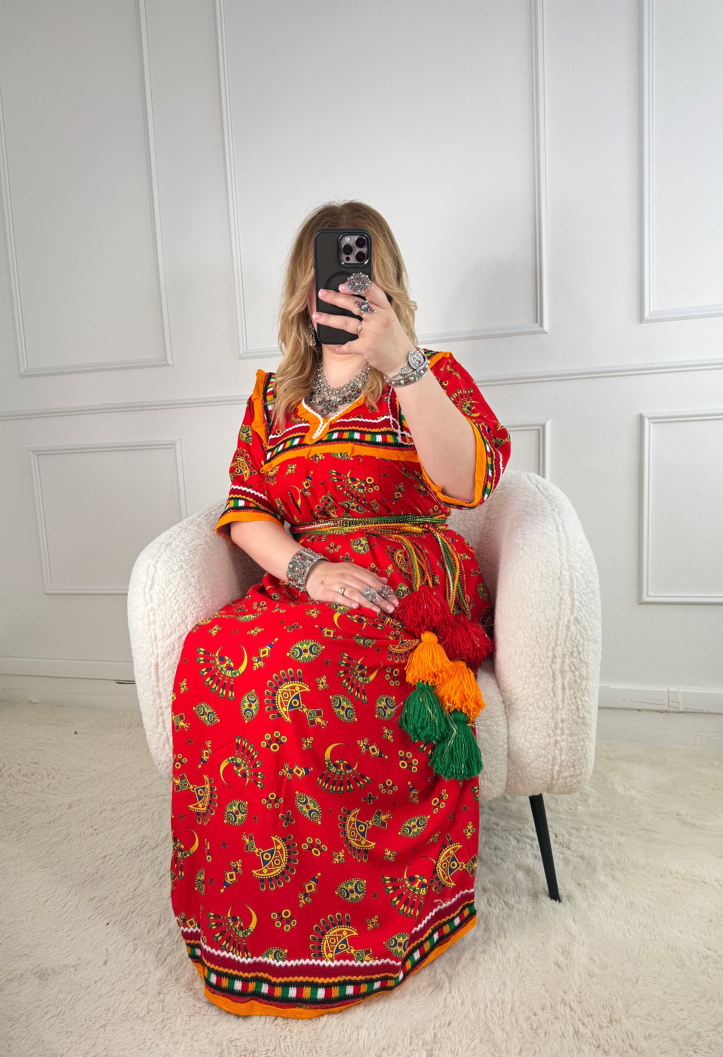 Robe de maison kabyle — Modèle Kenza Yelli