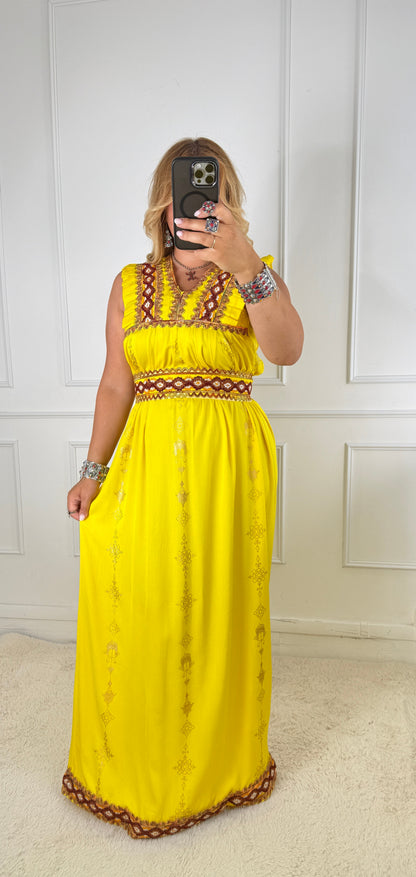 Robe d’hôtesse kabyle — Modèle Sonia Yelli