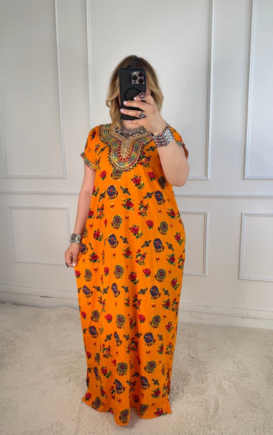 Robe de maison kabyle — Modèle Samira Yelli