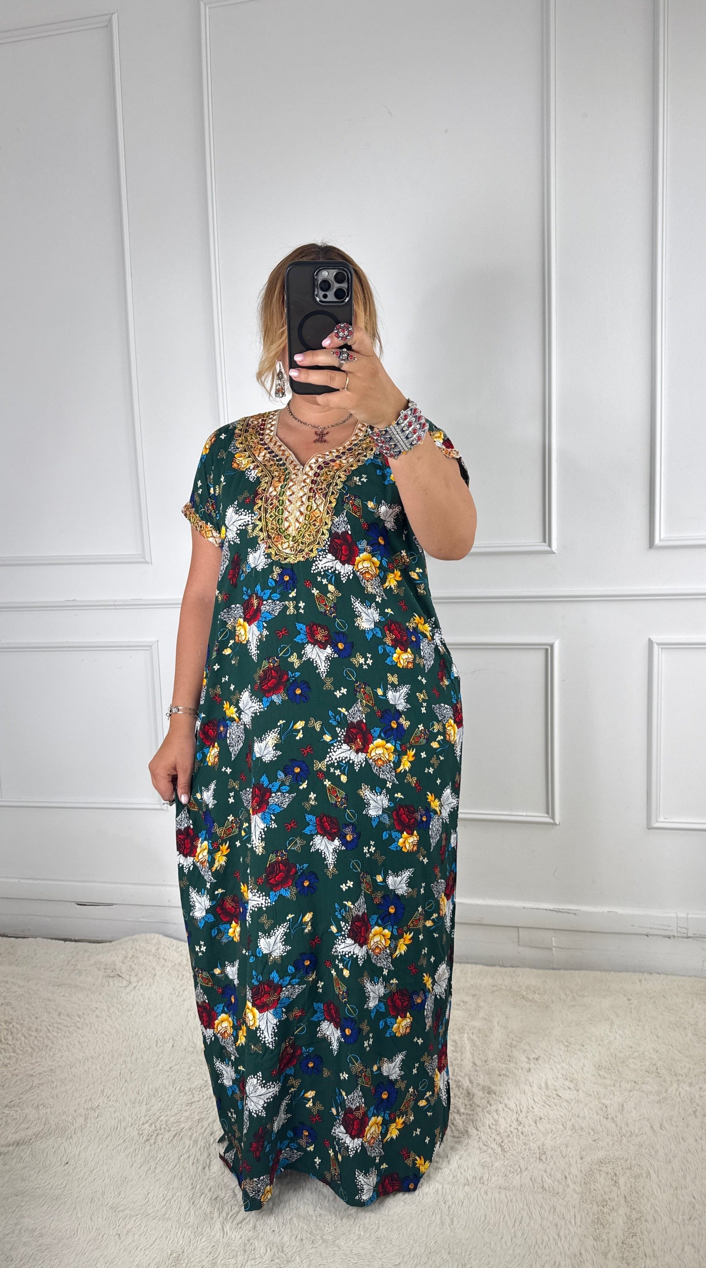 Robe de maison kabyle — Modèle Samira Yelli