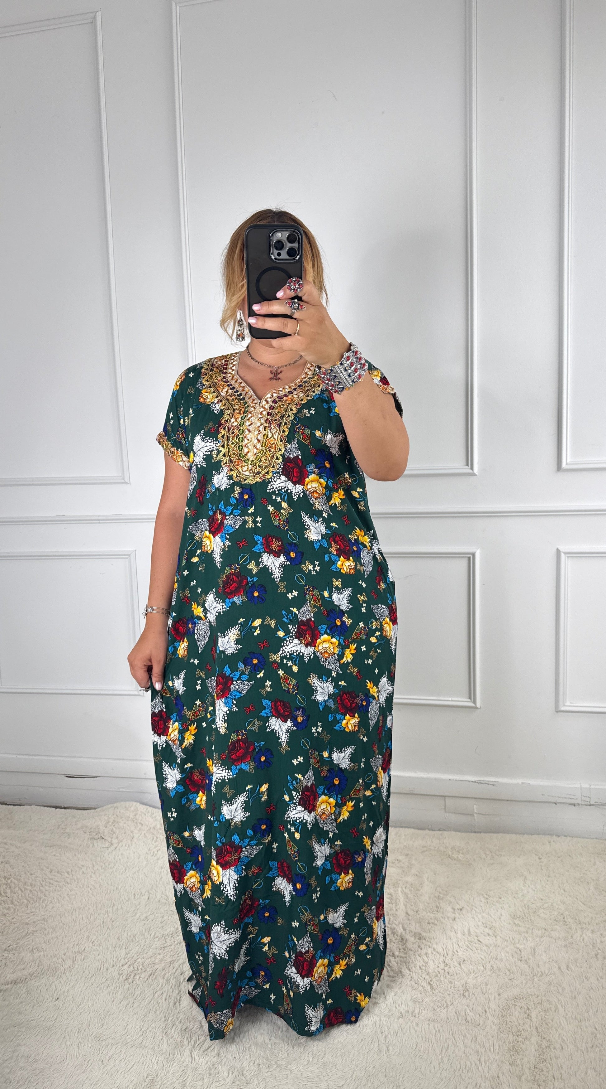 Robe de maison kabyle — Modèle Samira Yelli