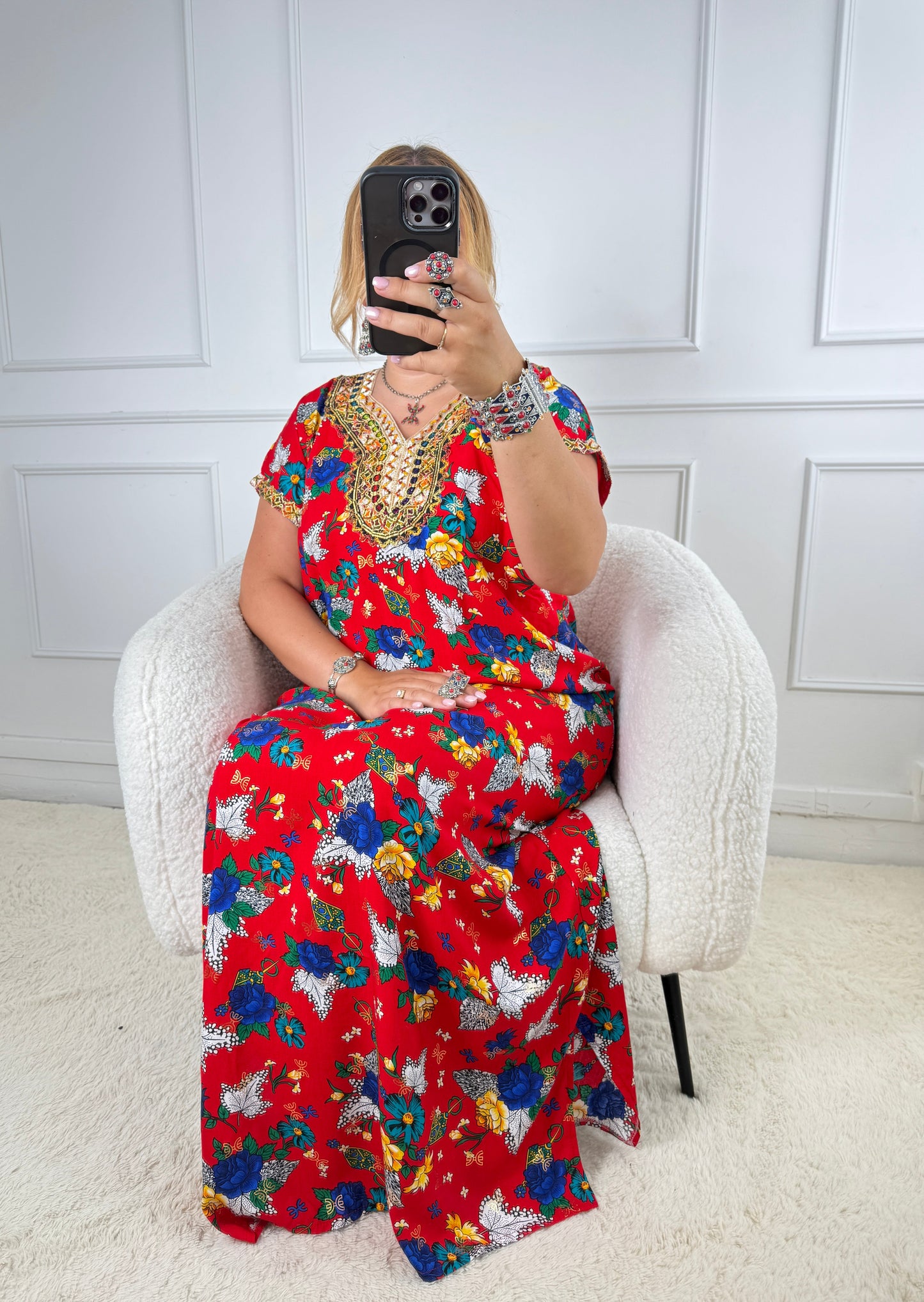 Robe de maison kabyle — Modèle Samira Yelli