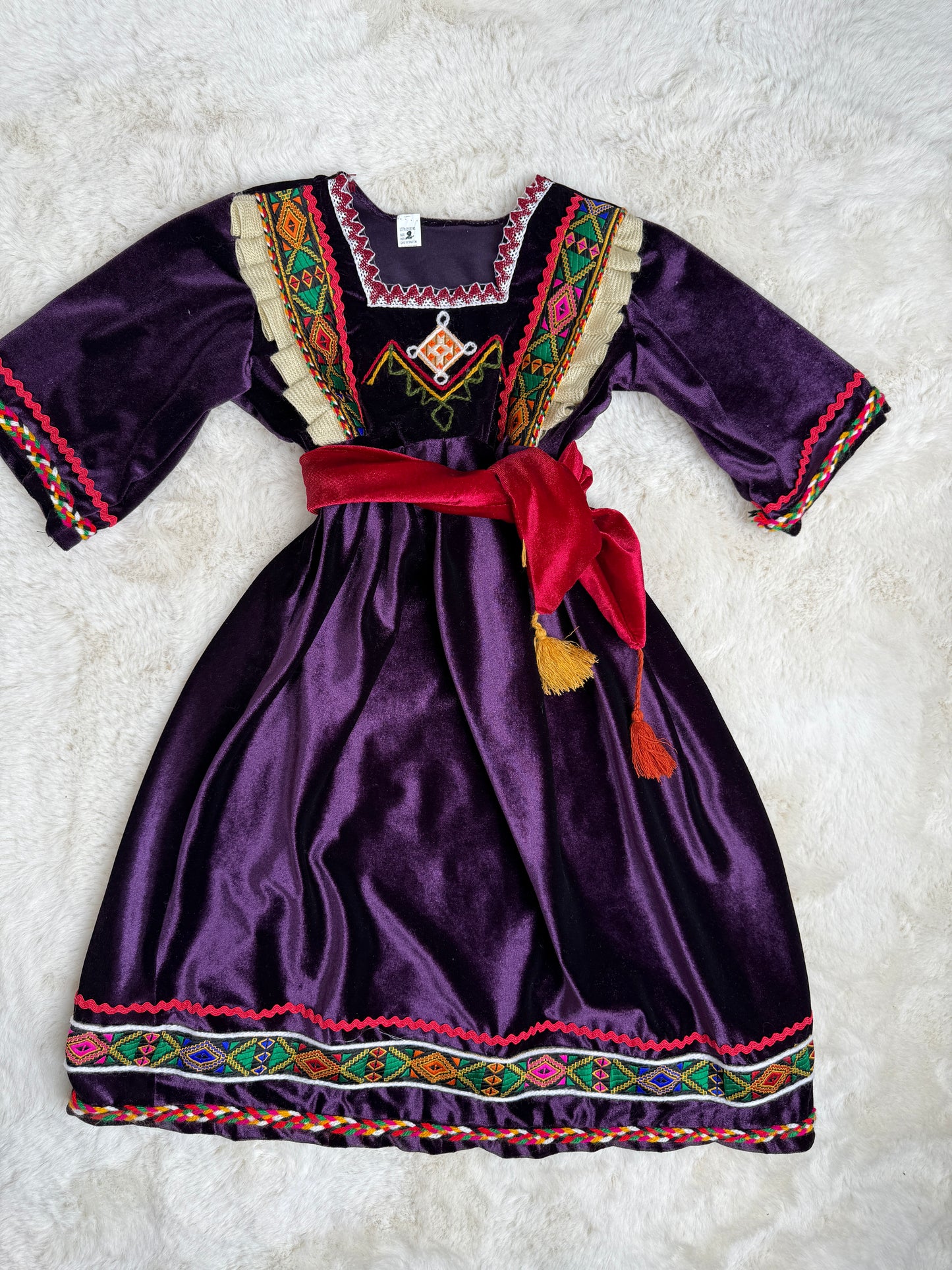Robe kabyle en velours fille