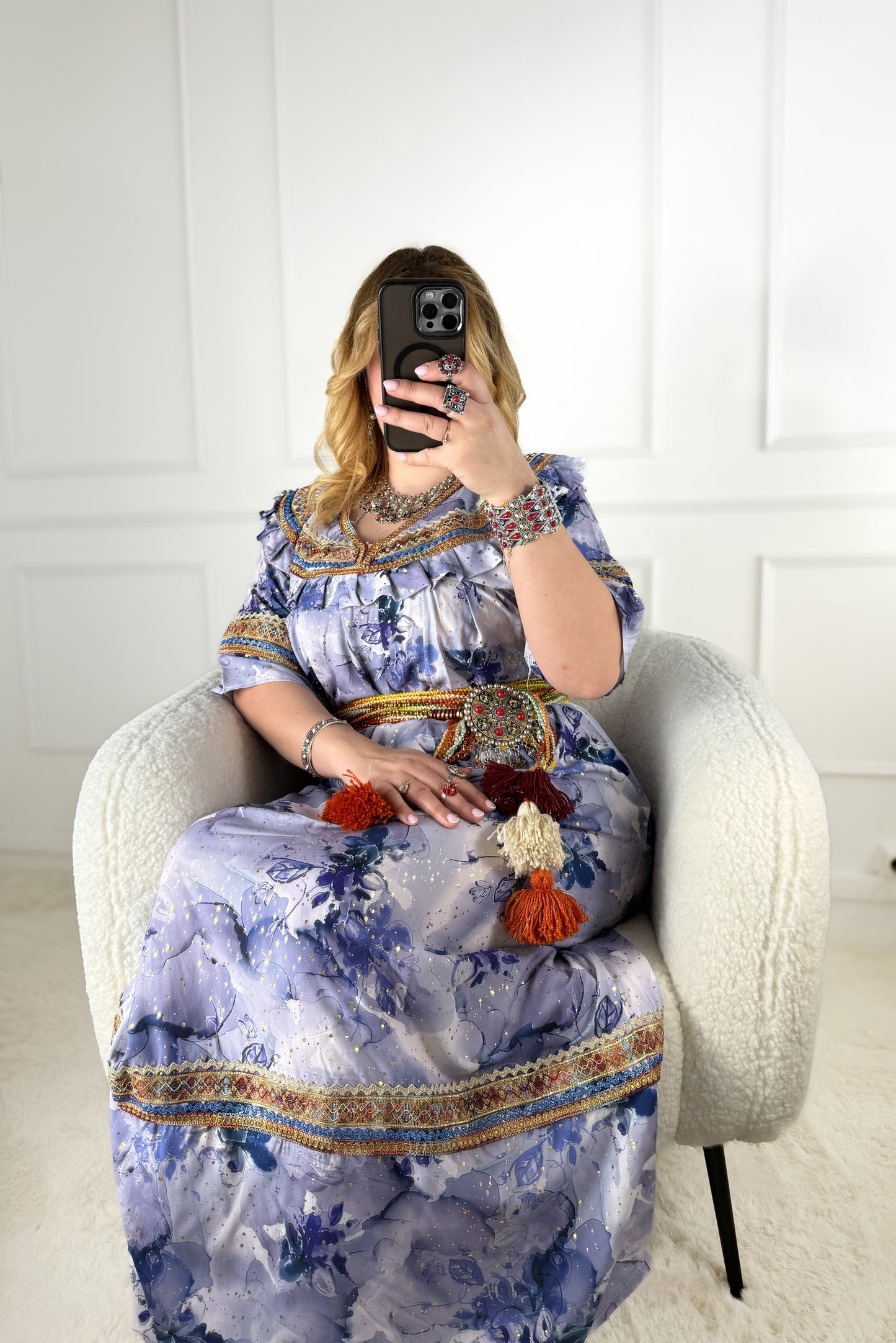 Robe de maison kabyle — Modèle Lilia