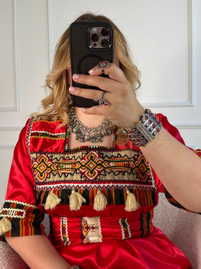 Robe de soirée kabyle — Modèle Tamazight Yelli