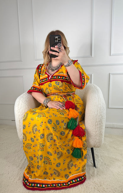 Robe de maison kabyle — Modèle Kenza Yelli