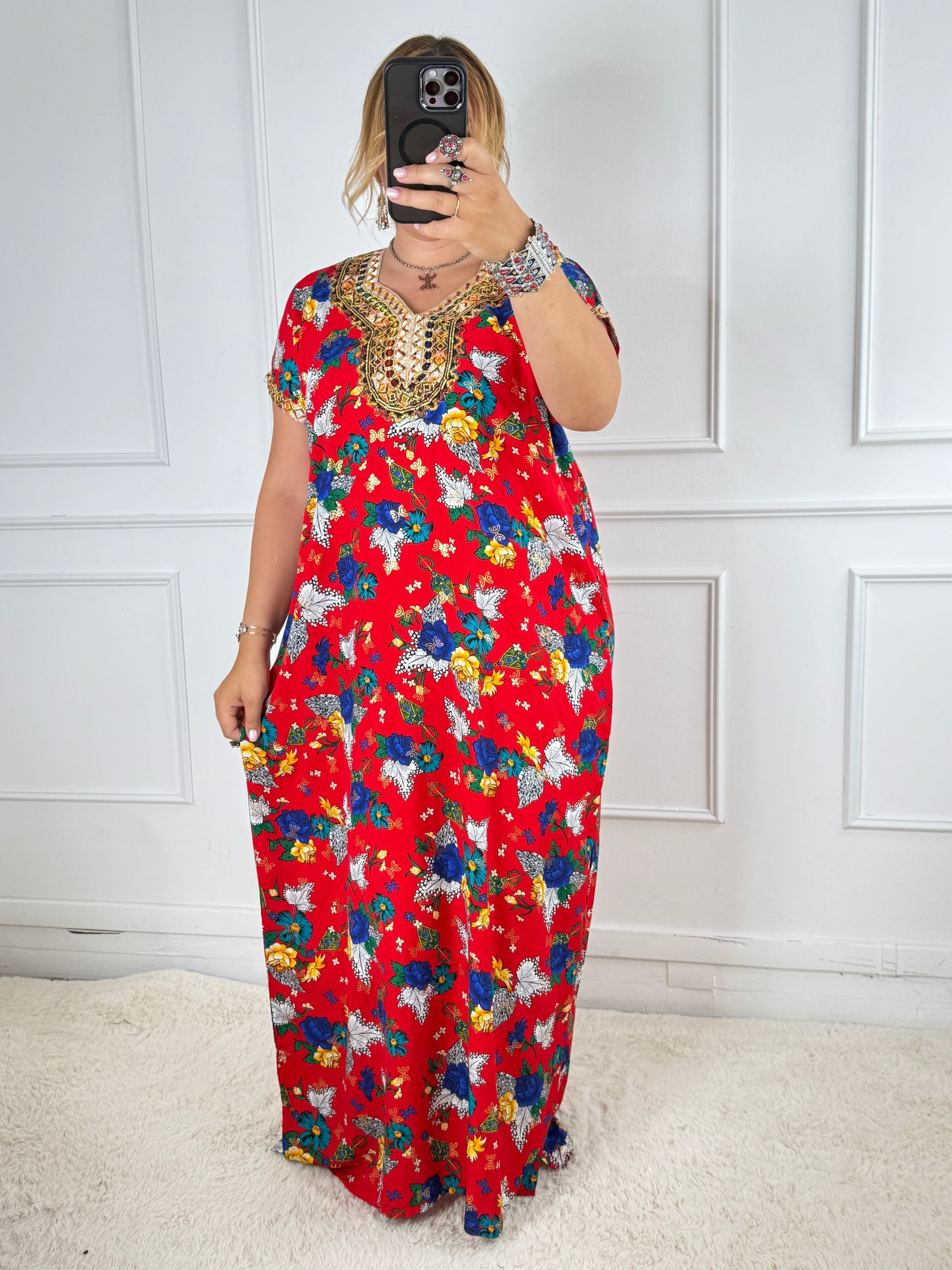 Robe de maison kabyle — Modèle Samira Yelli