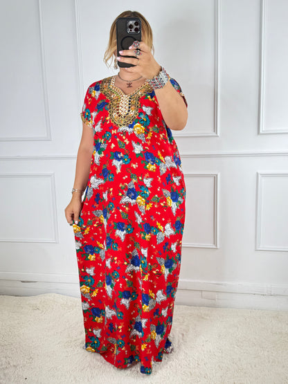 Robe de maison kabyle — Modèle Samira Yelli