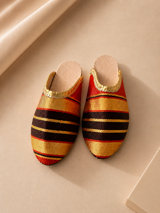 Babouche Thara Circoncision Dorée & Couleur Kabyle Robes Kabyles