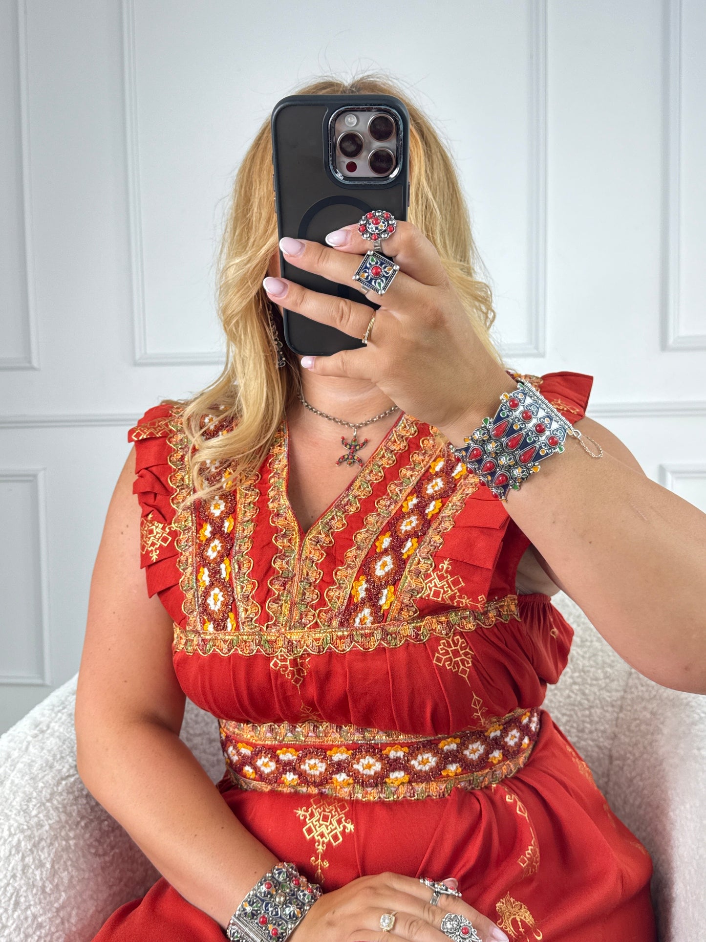 Robe d’hôtesse kabyle — Modèle Sonia Yelli