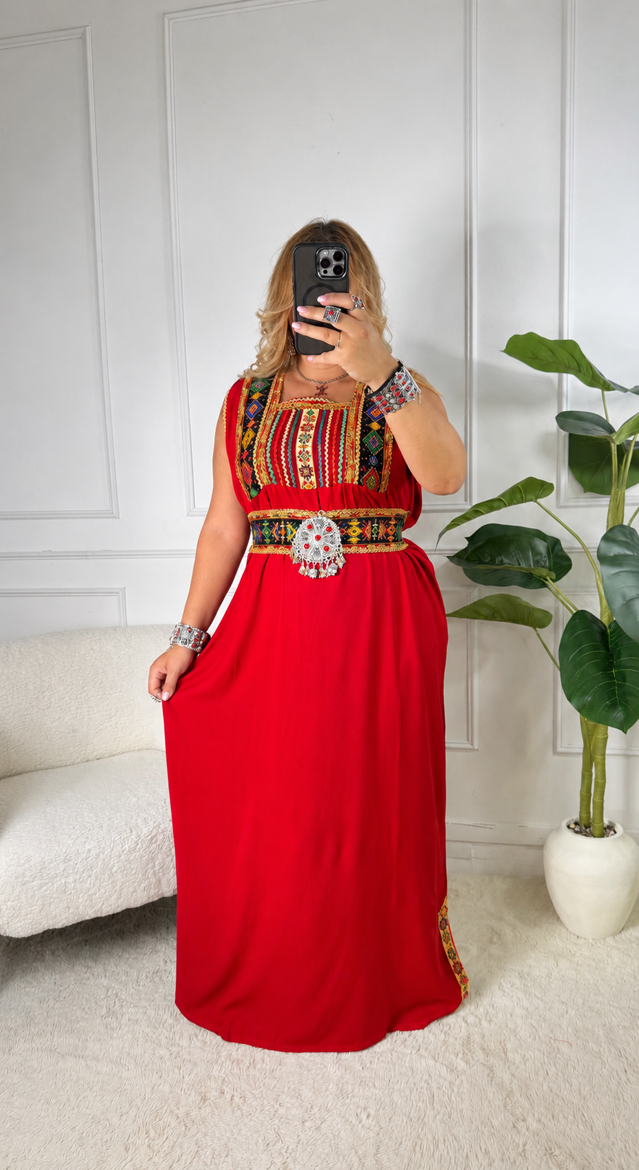 Robe de maison kabyle — Modèle Yelli