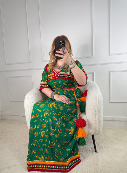 Robe de maison kabyle — Modèle Kenza Yelli
