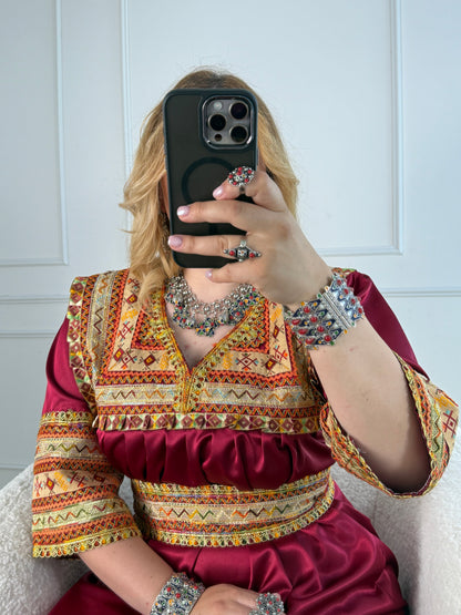 Robe de soirée kabyle — Modèle Melya Yelli