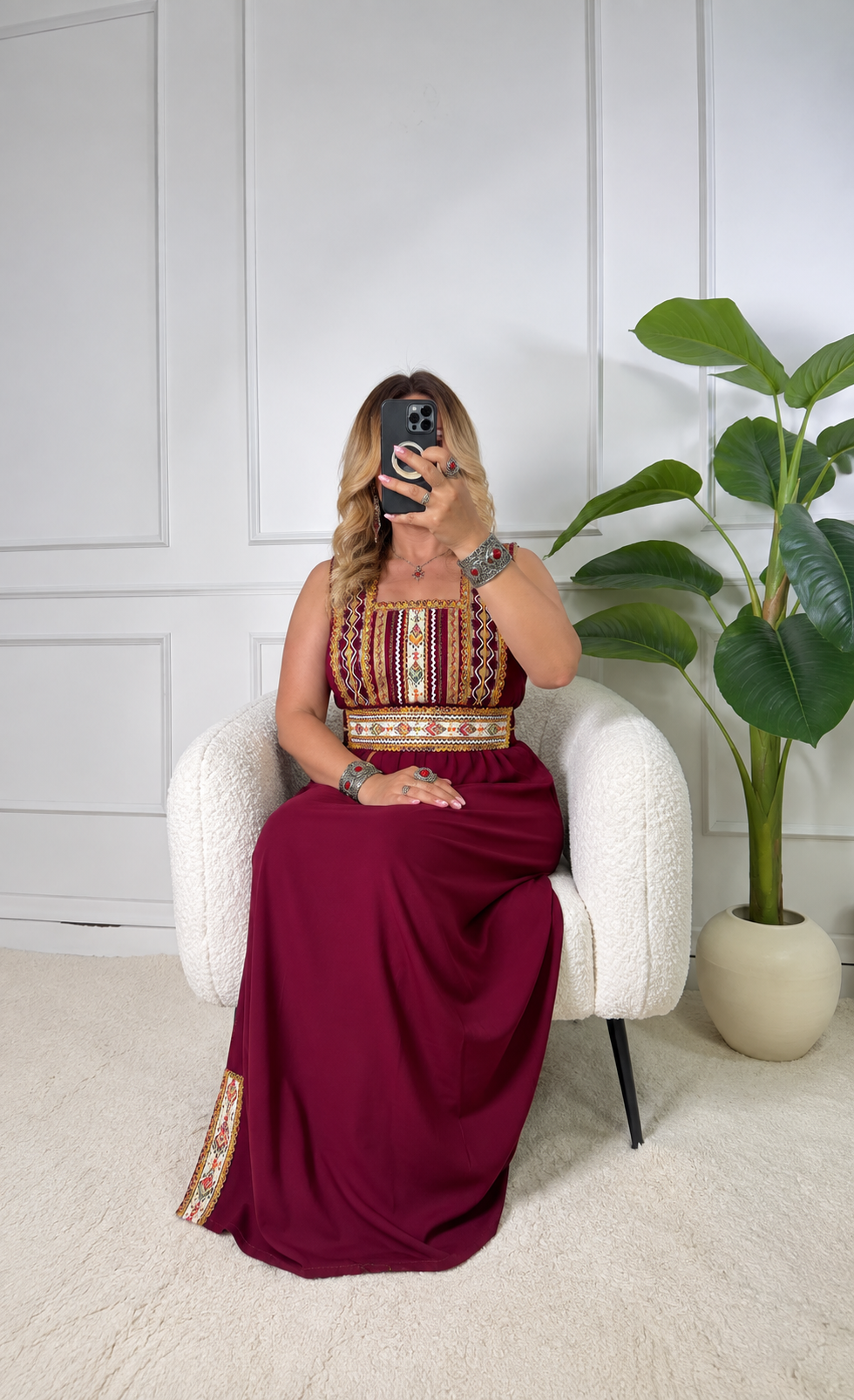 Robe de maison kabyle — Modèle Yelli
