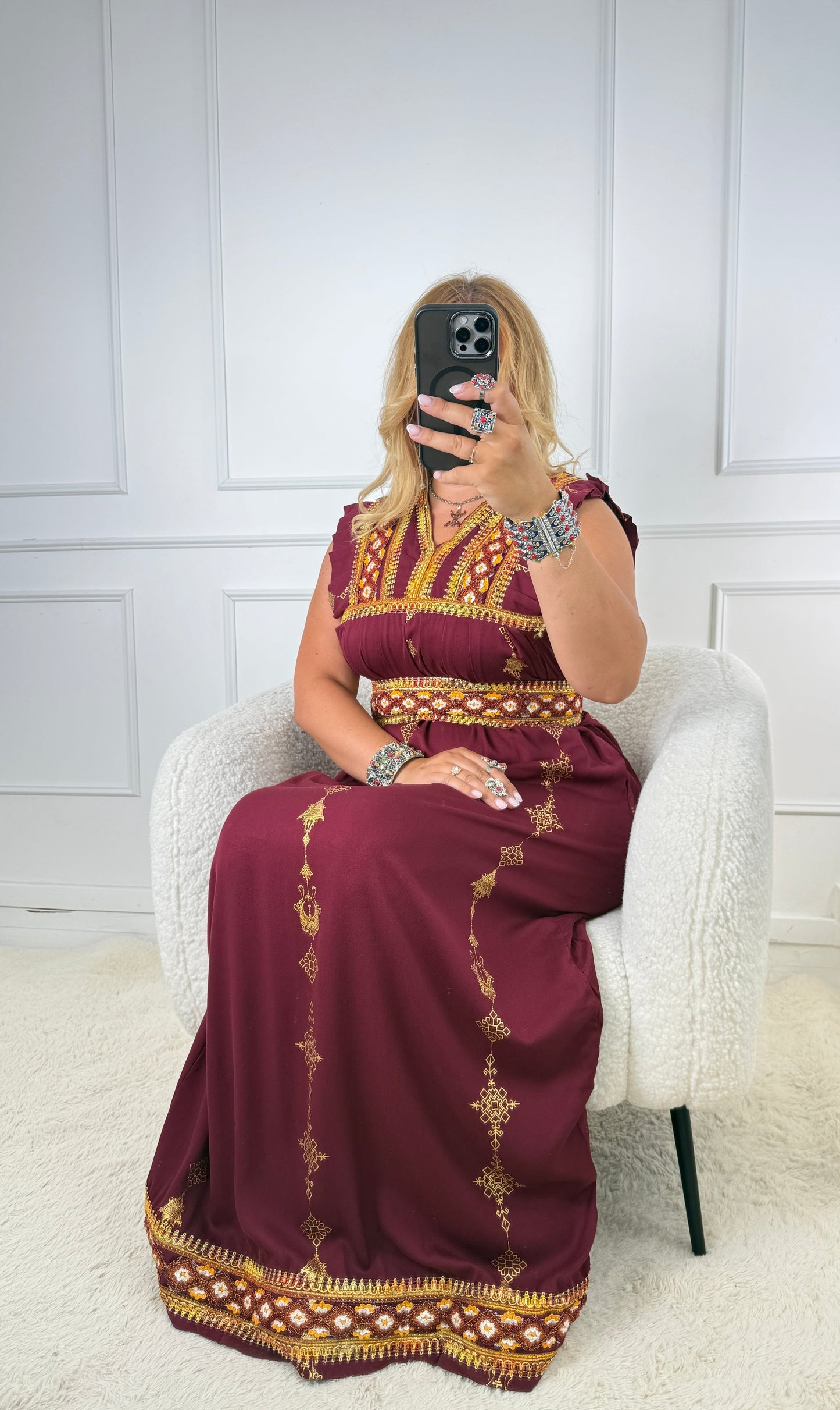 Robe d’hôtesse kabyle — Modèle Sonia Yelli