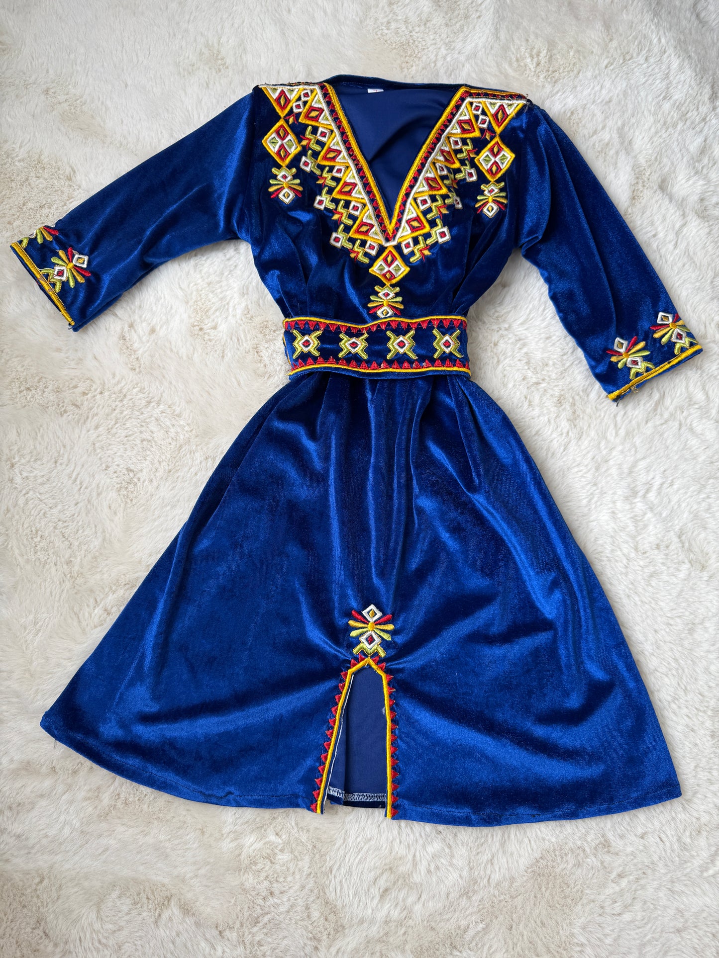 Robe kabyle en velours fille
