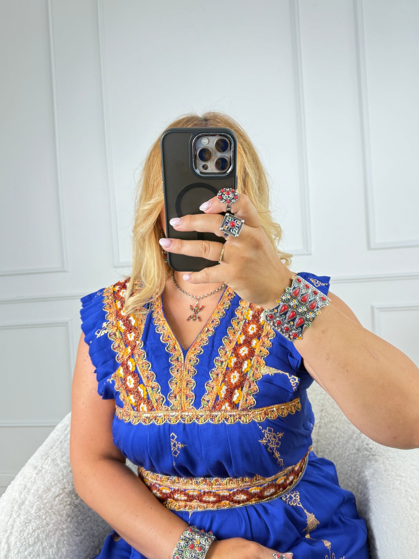Robe d’hôtesse kabyle — Modèle Sonia Yelli