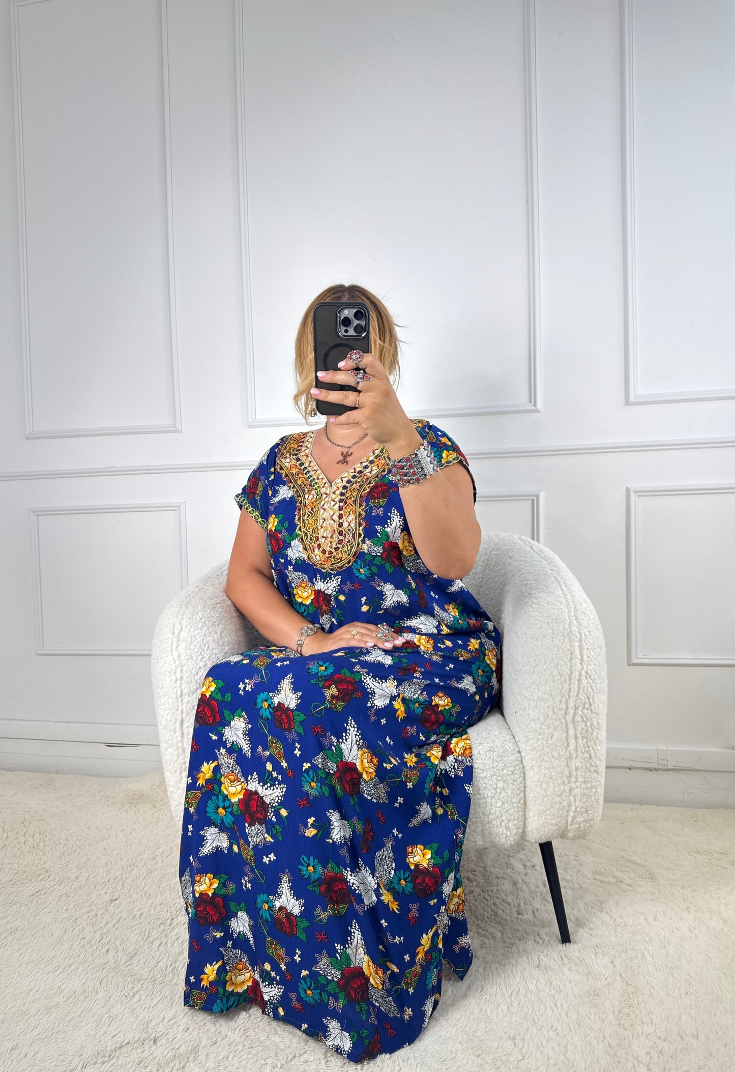 Robe de maison kabyle — Modèle Samira Yelli