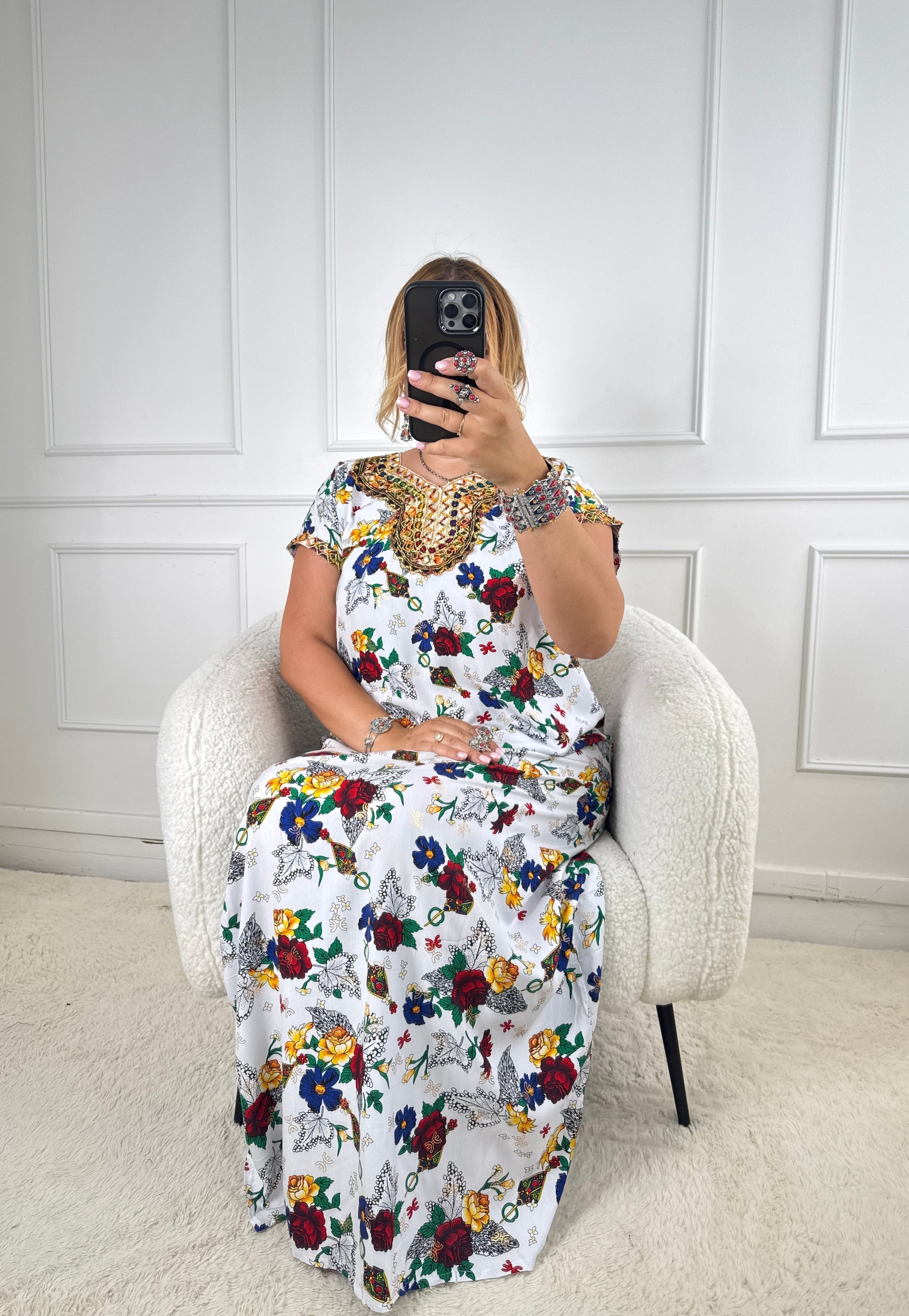 Robe de maison kabyle — Modèle Samira Yelli