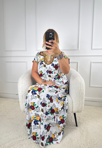 Robe de maison kabyle — Modèle Samira Yelli