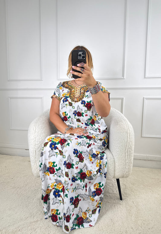 Robe de maison kabyle — Modèle Samira Yelli