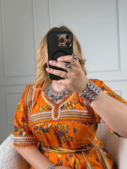 Robe de maison kabyle — Modèle Mounia Yelli