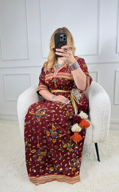 Robe de maison kabyle — Modèle Mounia Yelli