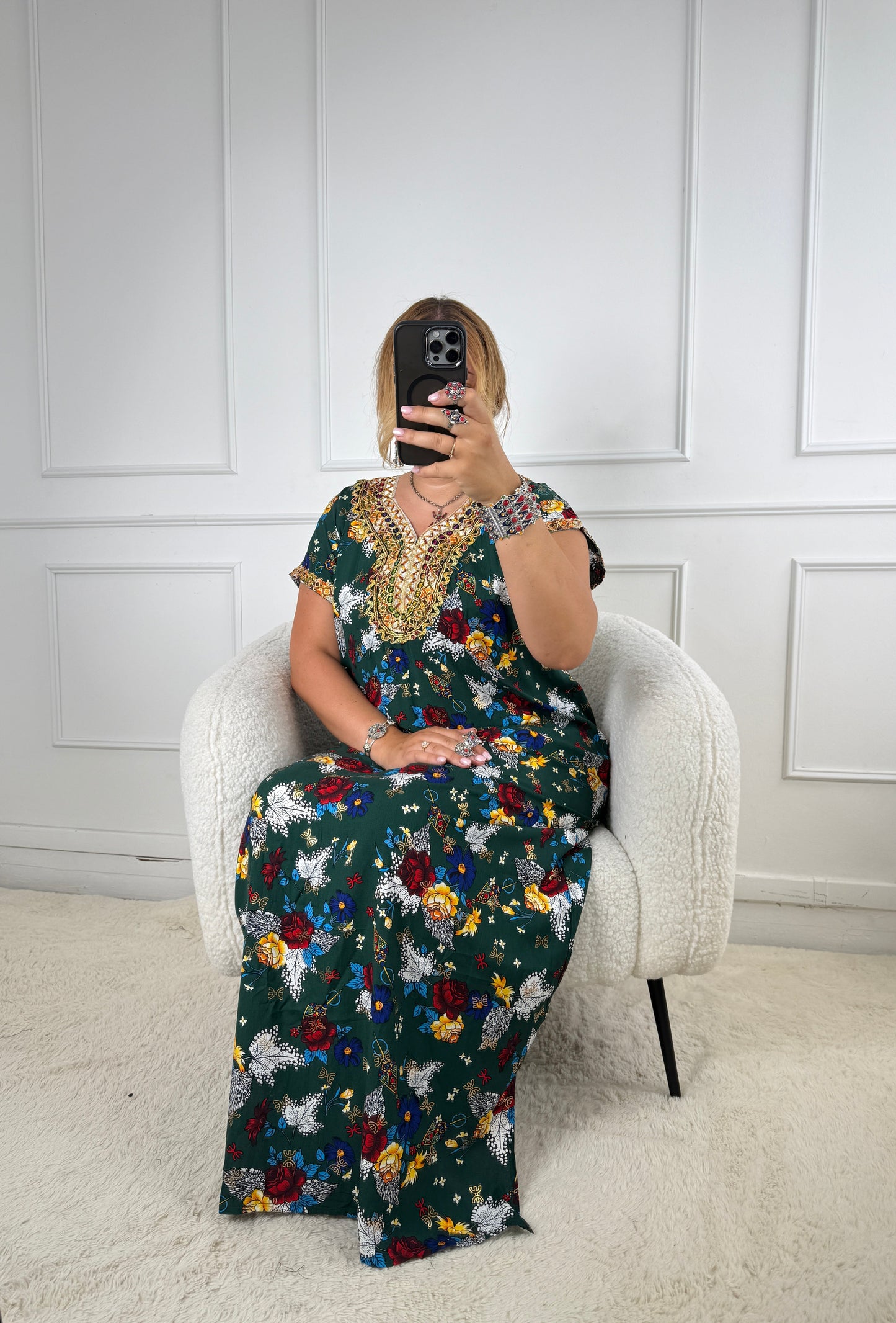 Robe de maison kabyle — Modèle Samira Yelli