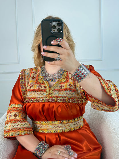 Robe de soirée kabyle — Modèle Melya Yelli